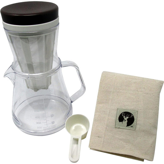 CAPTAIN STAG Coffee Pot, Unbreakable, Made in Japan, Storage Bag Included