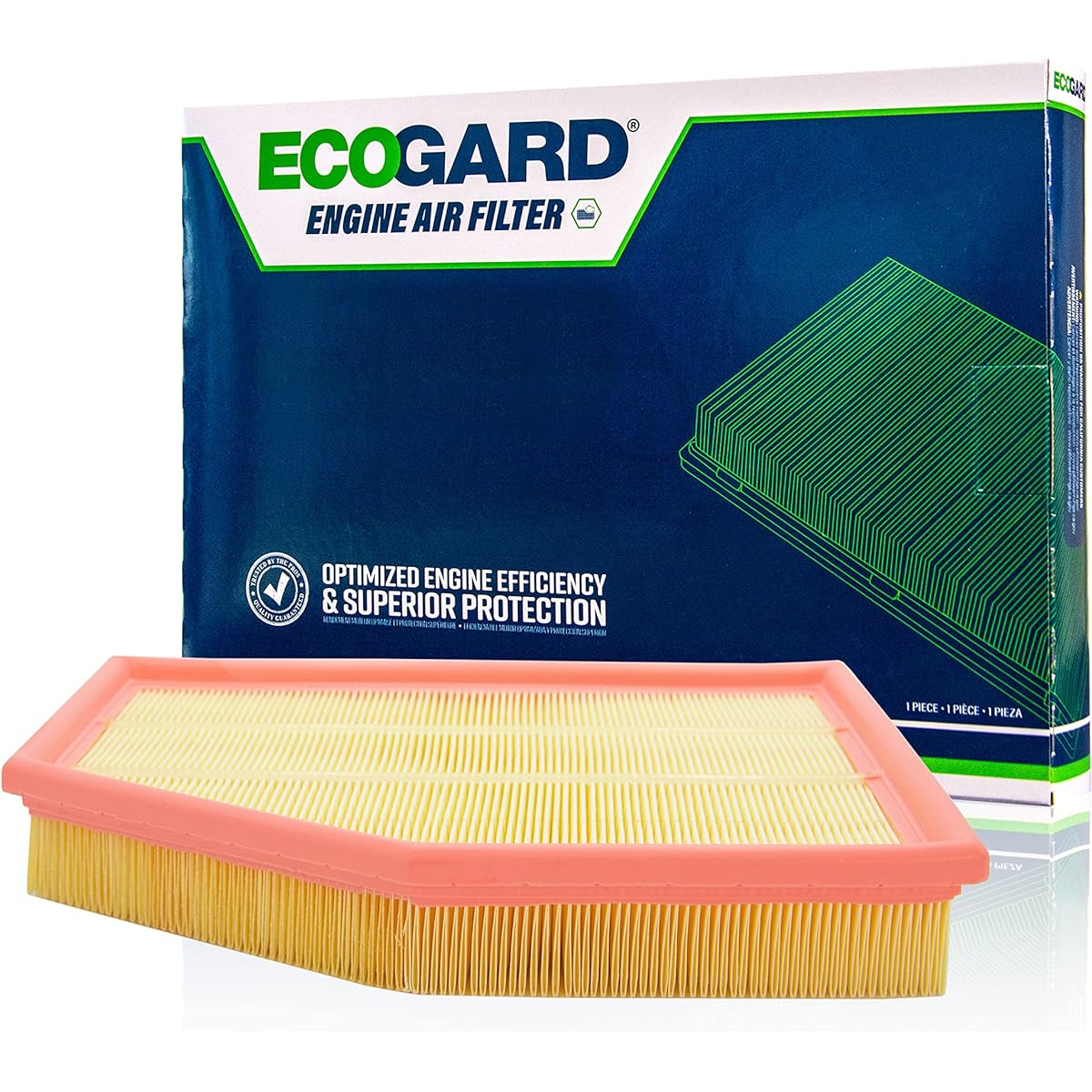 ECOGARD XA5620 Premium Engine Air Filter BMW 528i 3.0L 2008-2011, 530i 3.0L 2004-2007, 525i 3.0L 2006-2007, 530XI 3.0L 2007, 525i 2.5i L 2004-2005, 528i XDRIVE 3.0L 200L 2005 9-2010, 528xi 3.0L 2008.