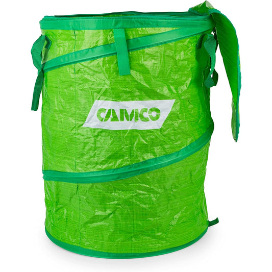 CAMCO Pop -up recycle container (large) with zipper for lid closure -Easy installation / storage, reusable recycled bags, camping, outdoor dishes (picnic, BBQ, etc.), optimal for outdoor events (42893)