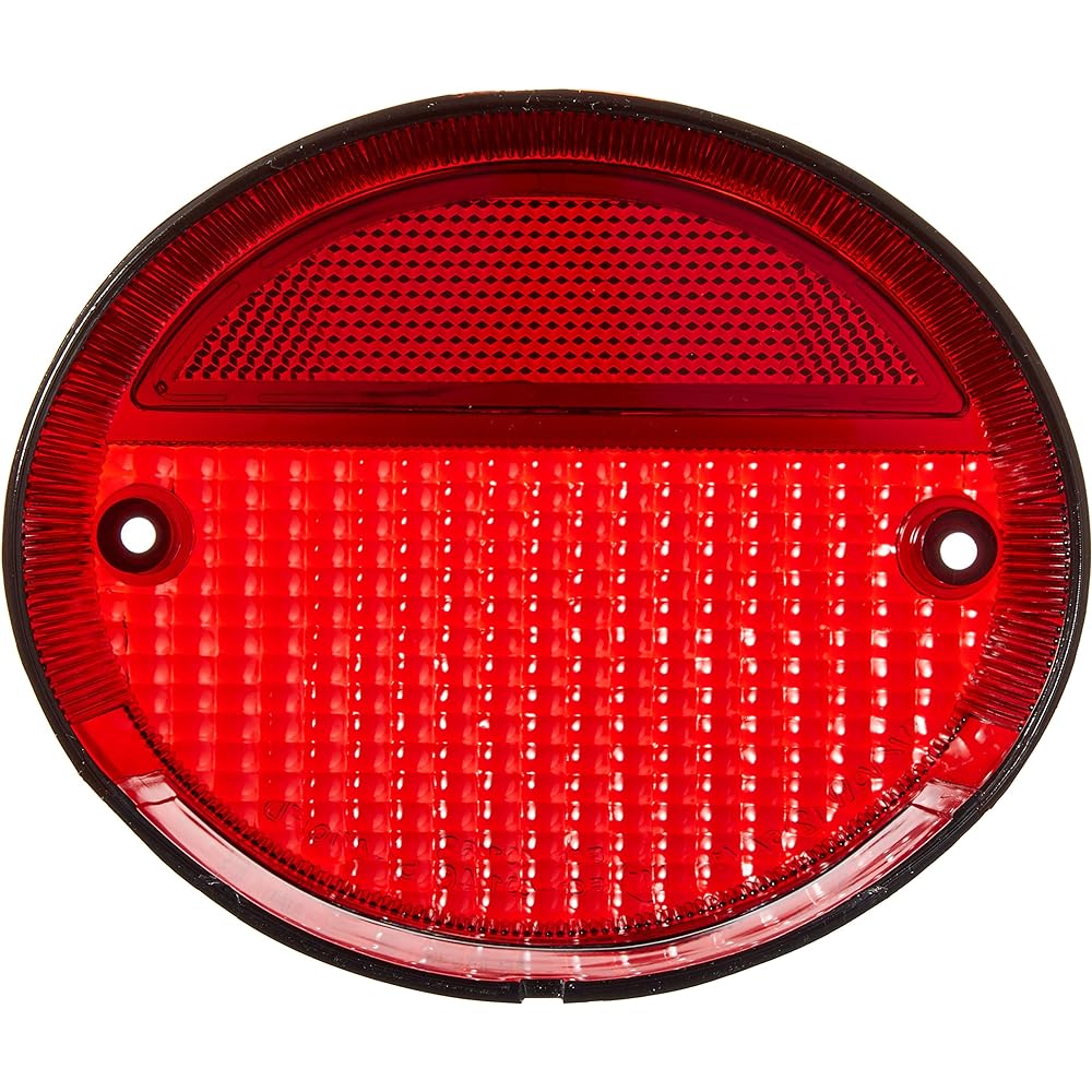 PMC Motorcycle Tail Lamp General Purpose Z2 Type Tail Lamp Lens Only Red 1 Piece 81-4290/1