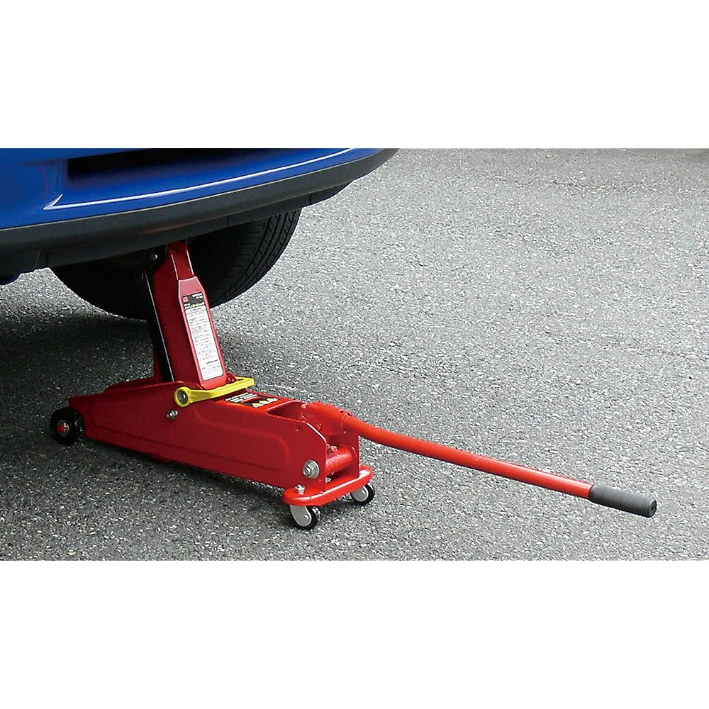 Emerson Hydraulic High Lift Jack 2.25t SG Standard Compliant Product [Lowest] 135mm [Highest] 410mm Small Cars - Ordinary Cars, Minivans, Compact SUVs Can also be hung on the side with an adapter sold separately EM-227