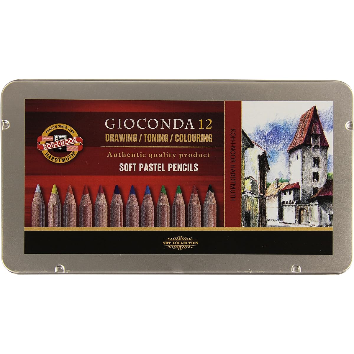 KOH-I-NOOR Set Artist Soft Pastel Pencil 8827 12 12 in SET 8827012005PL