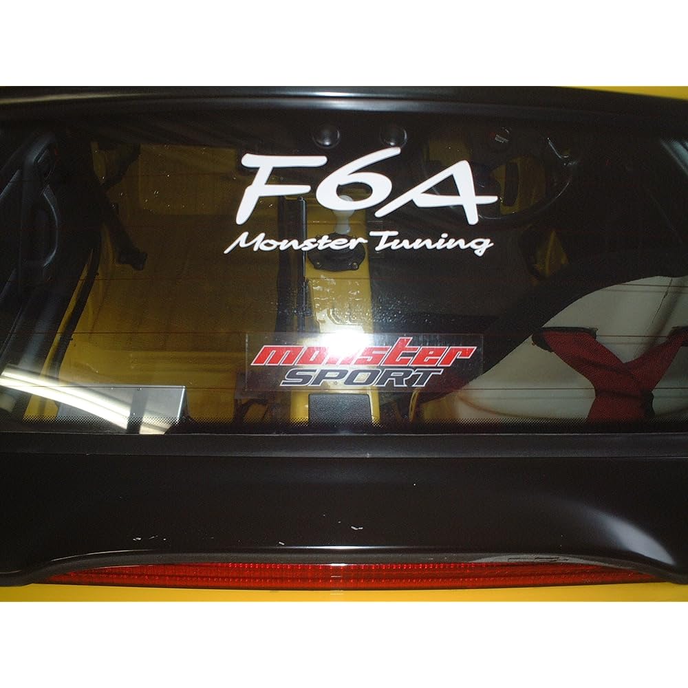 MONSTER SPORT F6A MONSTER Tuning Sticker White Large 470×190mm 896125-0000M