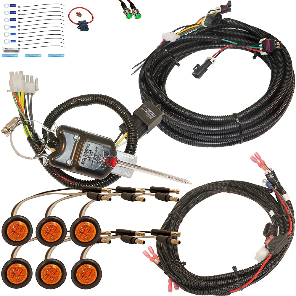 MCSADVENTURES Plug and Play Turn Signal Street Legal Blinker Kit with Hazard Features for Polaris Ranger 500 570 900