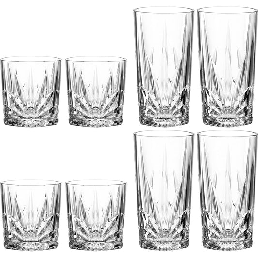 LEONARDO tumbler set of 8 (330ml x 4 pieces/530ml x 4 pieces) CAPRI 022804