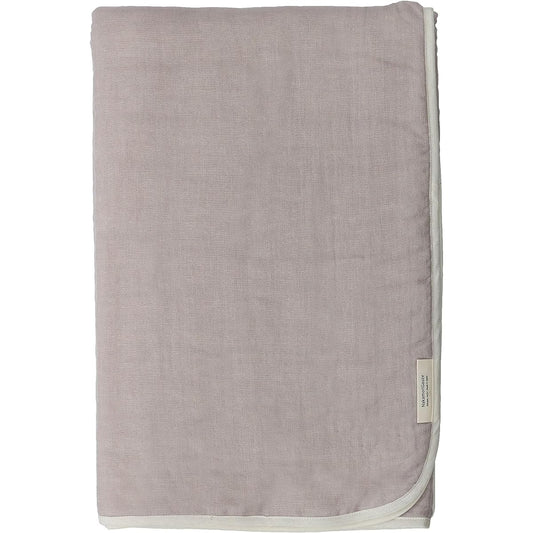 Nakamori Gauze 6-ply woven gauze blanket plain 140×200cm (lilac gray)