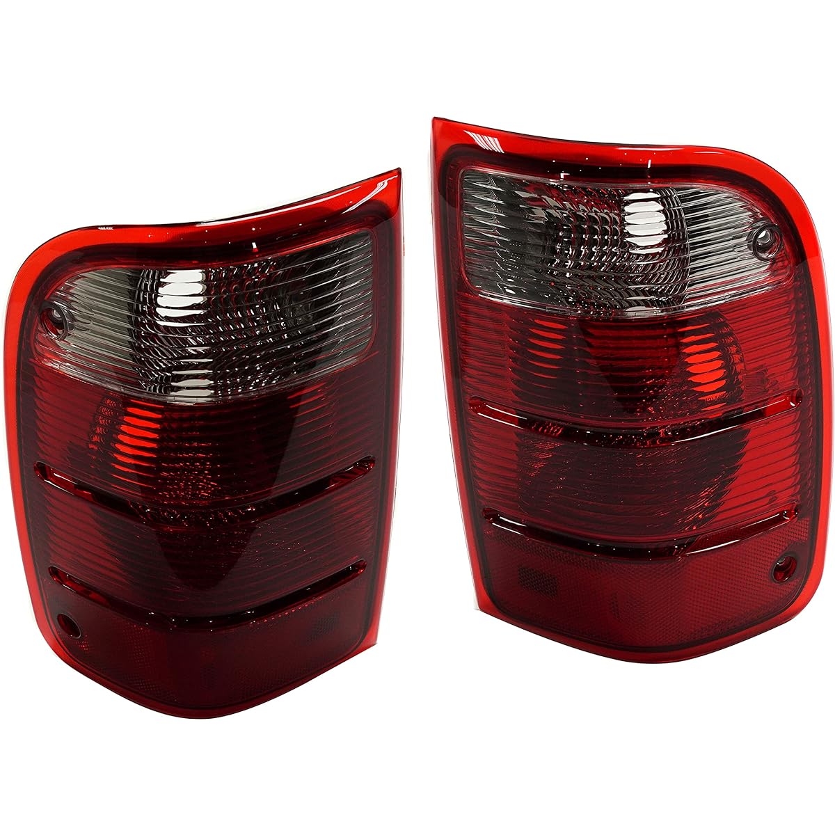 EVAN FISCHER driver and passenger side tail light set 2001-2005 FORD RANGER, compatible with lenses and housing