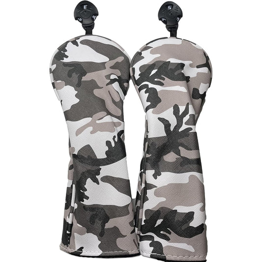 Camouflage pattern fairway wood head cover set of 2, 4 colors to choose from