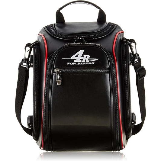 4R (4R) Bike Back Seat Bag Black/Red 9ℓ [340X240X140] FR-A00005