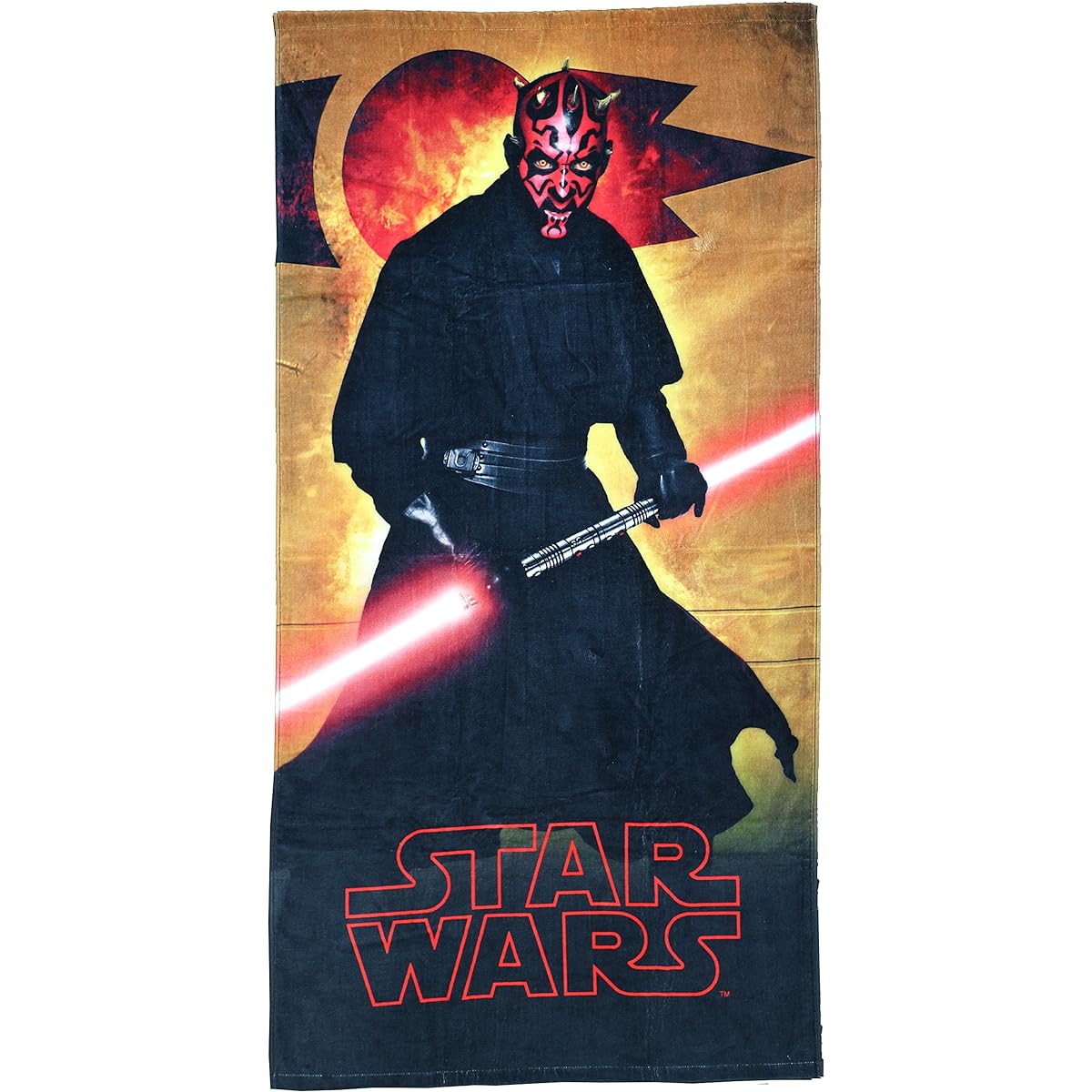 Marushin Star Wars Darth Maul Second Leisure Bath Towel (70 x 140cm) 100% Cotton 2535017200