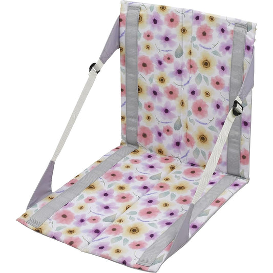 CAPTAIN STAG Folding Chair Zabuton Chair Mat Compact FD Chair Mat with Storage Bag [Glow/Light Green Bloom/Purple Gray] Aprile UT-1020/UT-1021