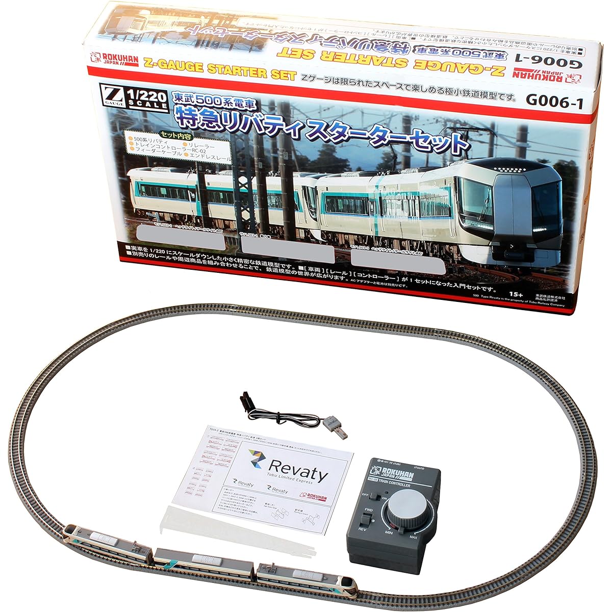 Rokuhan Z Gauge Tobu 500 Series Train Limited Express Liberty Starter Set G006-1 Railway Model Introductory Set