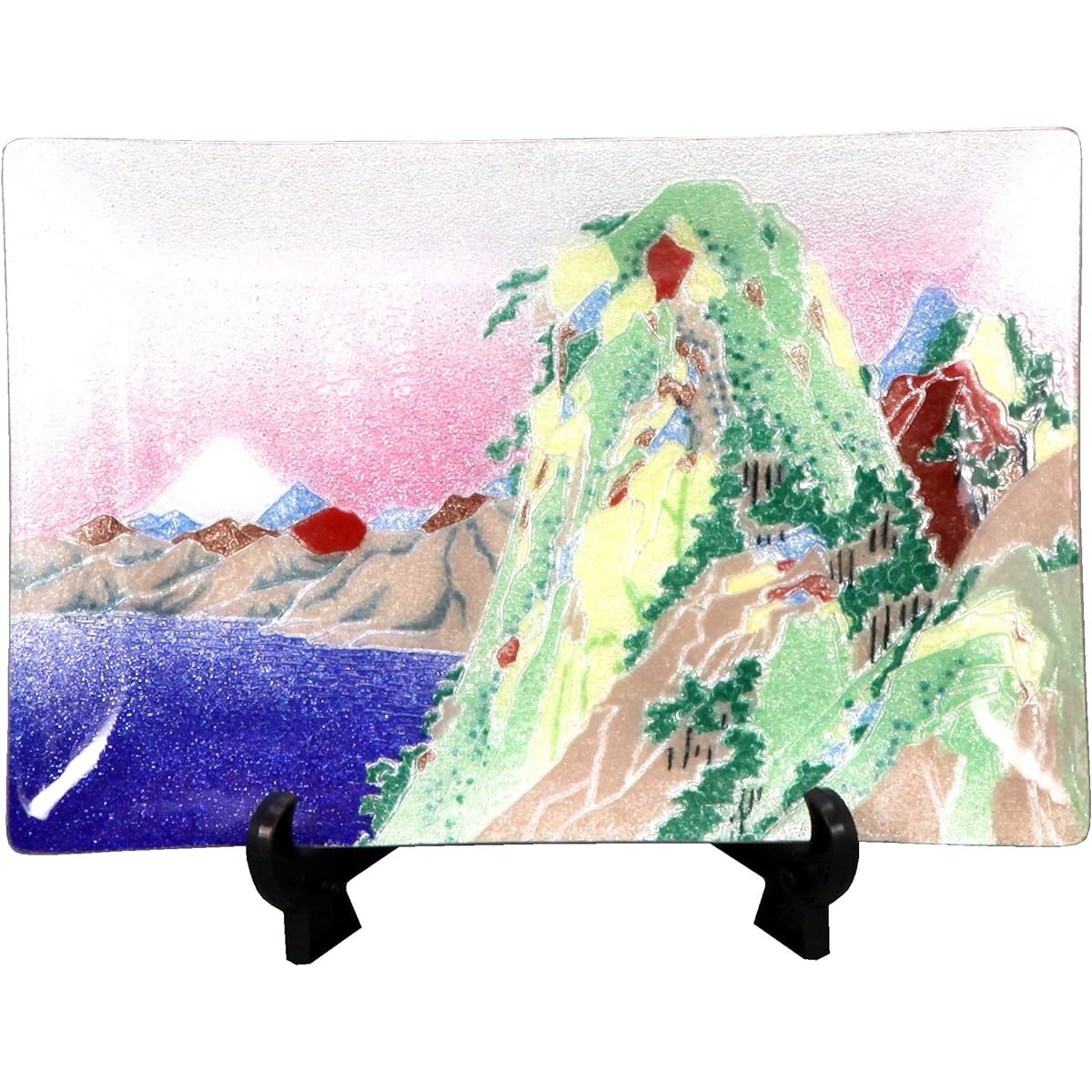 Saikosha Cloisonné Decorative Plate 46 Hiroshige Hakone 027-07