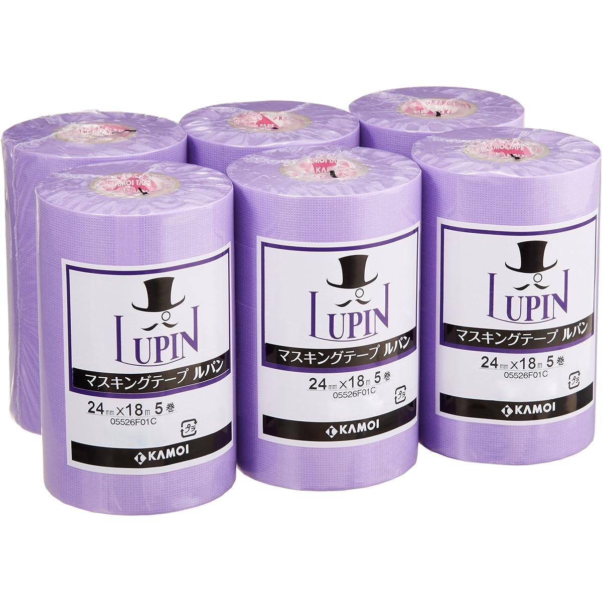 Kamoi Masking Tape Lupine 24mm x 18m 30 rolls