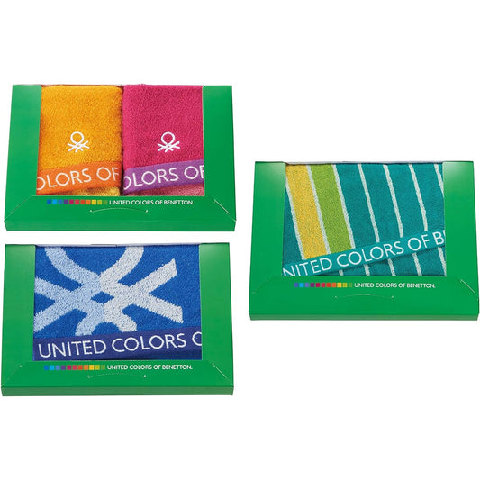 Marushin Towel Gift Greetings Moving BENETTON Benetton Simple Benetton 5005009400 BE-0550 2 hand towels/1 face towel/1 bath towel