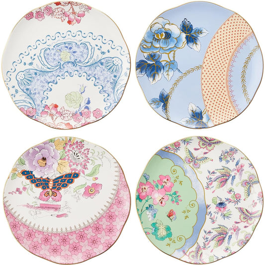 [Regular Imported Product] Wedgwood Porcelain Butterfly Bloom Plate Dishes 21cm Set of 4 Wedding Gifts Present 5C107800053