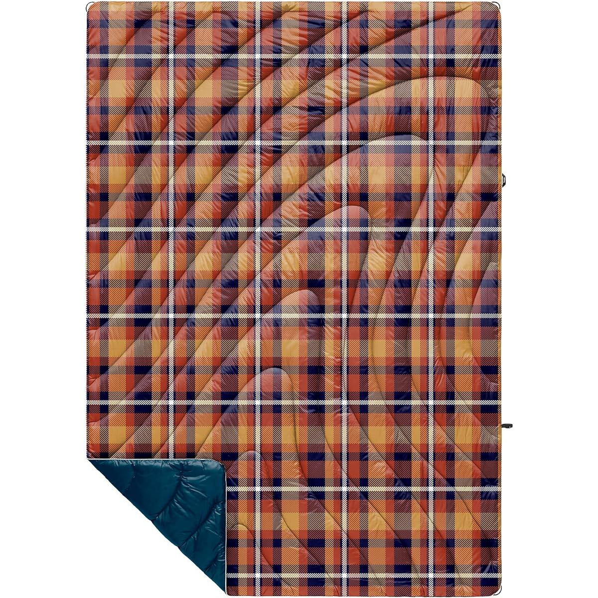 [Rampuru] Blanket ORIGINAL PUFFY AUTUMN PLAID [Flat]: 133 x 191 cm [Pack]: 18 x 41 cm