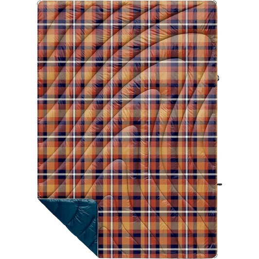 [Rampuru] Blanket ORIGINAL PUFFY AUTUMN PLAID [Flat]: 133 x 191 cm [Pack]: 18 x 41 cm