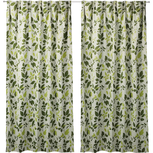 Arie Blackout Curtains Citrus Set of 2 100 x 200cm Green