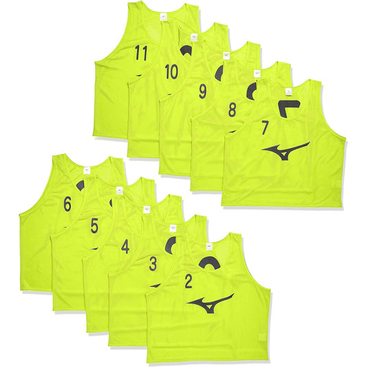 [Mizuno] Training wear bibs/set of 10 with No. Sleeveless Standard 32MH9011