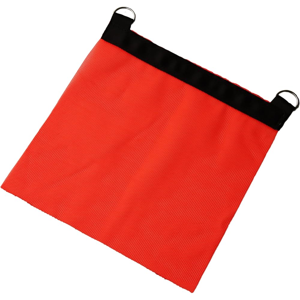 HARRISCOS LLC 18 inch x 18 inch orange mesh road safety warning flag sign