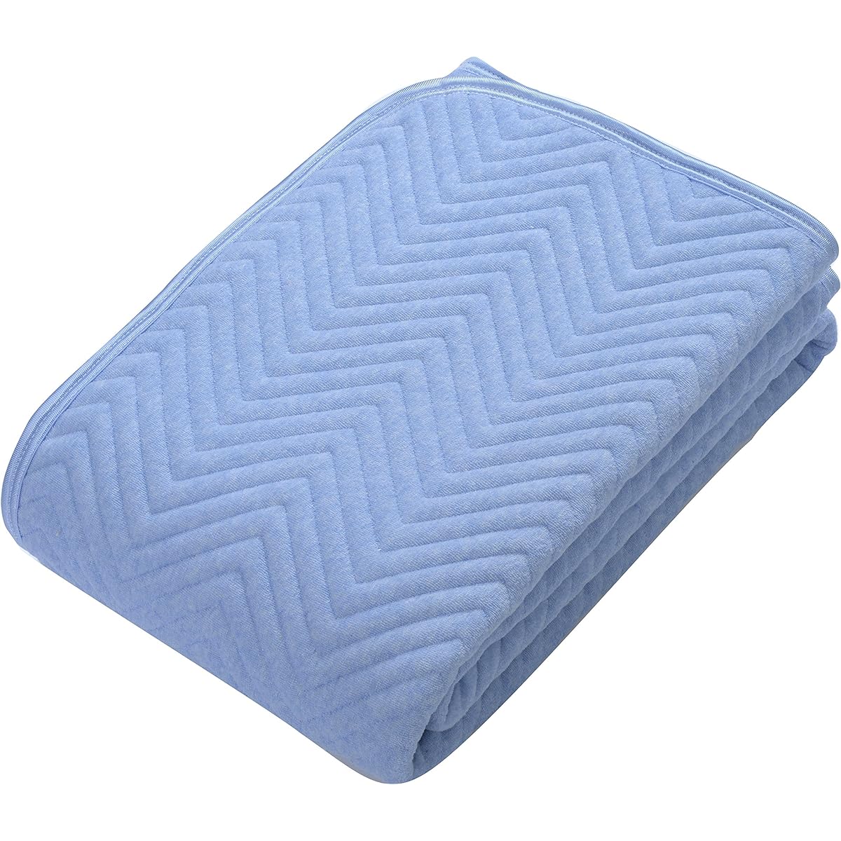 nishikawa [Nishikawa] Bed pad/bed pad, blue double bed pad, 100% cotton, washable, firm type with plenty of padding 5SP6600 D