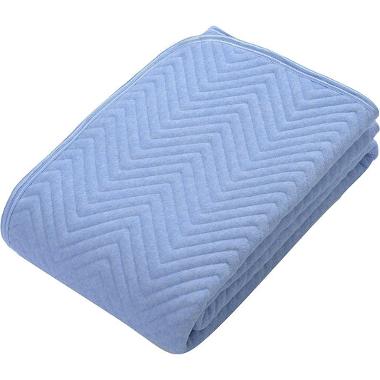 nishikawa [Nishikawa] Bed pad/bed pad, blue double bed pad, 100% cotton, washable, firm type with plenty of padding 5SP6600 D