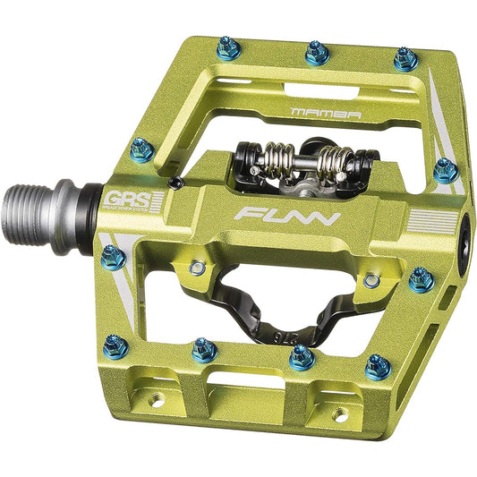 Funn Mamba S Binding Pedal - Single Side SPD Compatible Mountain Bike Pedals - Single Side Flat Pedals - Suitable for Mountain Bikes, BMX Bicycles, Gravel Bicycles, Bicycle Pedals, 9/16" Steel Axle
