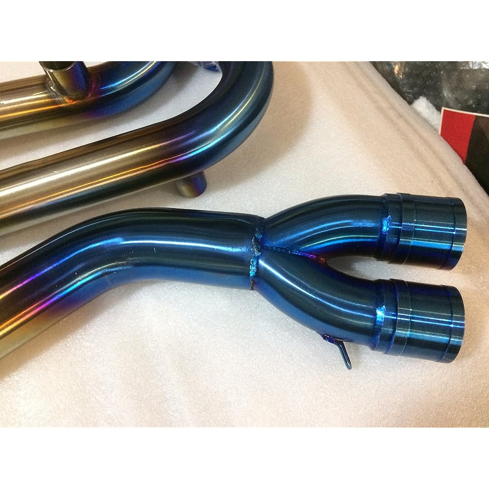 T-MAX500/530◆2008~2016◆SJ08/SJ12 Full exhaust blue stainless pipe