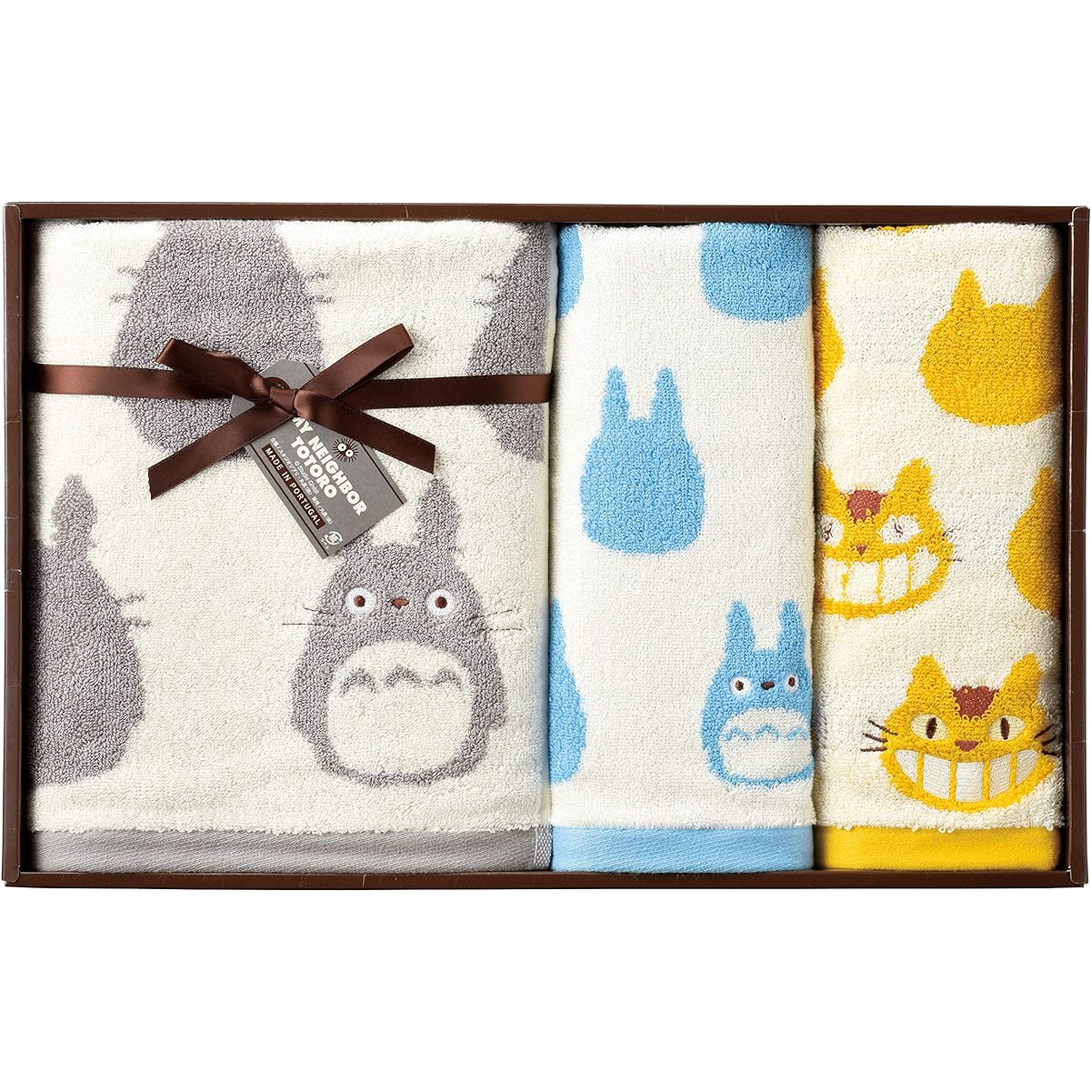 Marushin Towel Gift Greeting Moving Ghibli My Neighbor Totoro TT-6450 1 Hand Towel/1 Face Towel/1 Bath Towel Totoro Silhouette N Portuguese Towel 1105025300