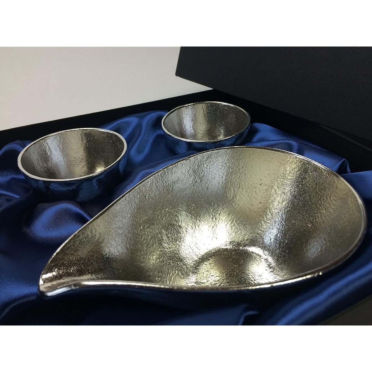 Nousaku Katakuchi (Large) 2 Guinomi Traditional Craft Set Luxury Cosmetic Box Packaging Gift