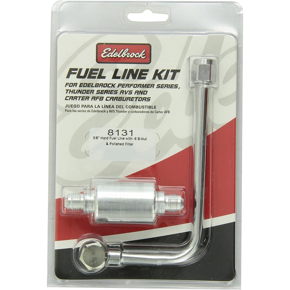 EDELBOCK 8131 Chrome fuel line