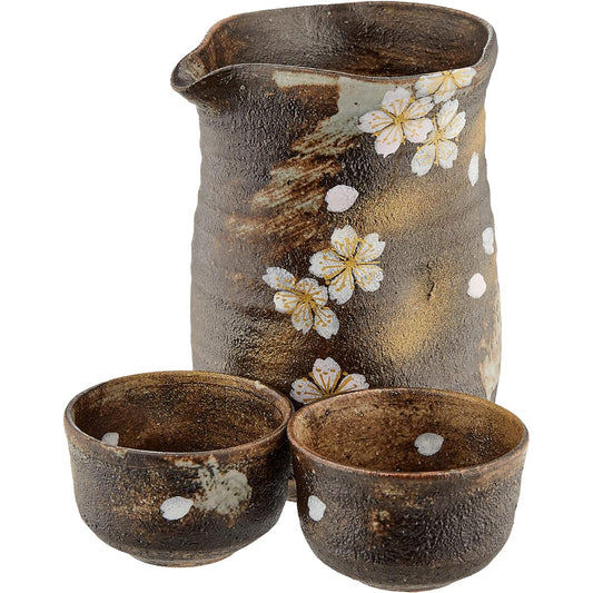 Kyoto ware, Kiyomizu ware, sake cup, Yawata kiln, Hanakagari RHT078