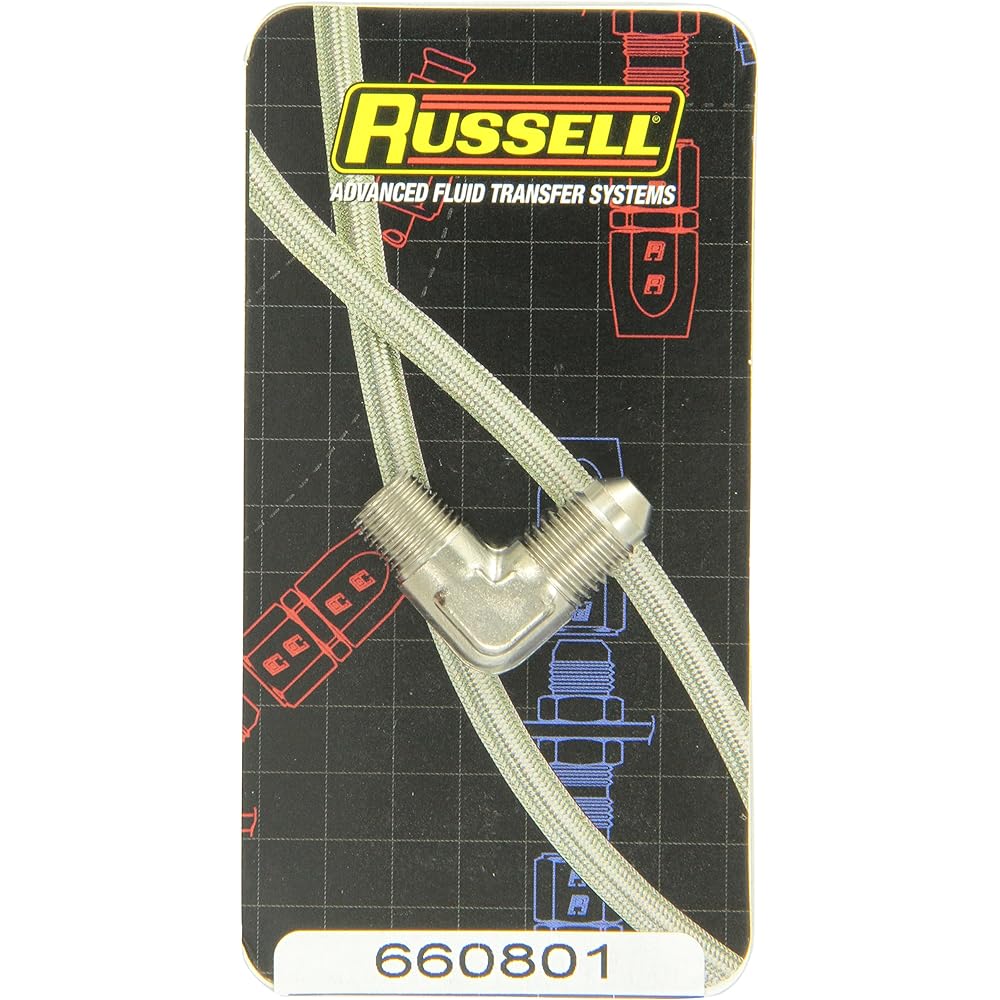 Russell 660801 ENDURA -4anan 90 degree flare 1/8 inch pipe adapter joint