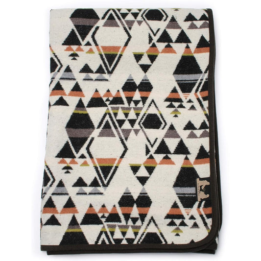 Ruth&Boaz Ethnic Native Pattern Wool Blend Blanket Rug 3 Sizes (S) SNOW WHITE (148cm x 143cm) (148cm x 208cm) (148cm x 254cm)