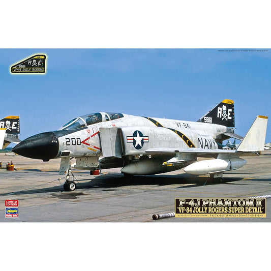 Hasegawa 1/48 US Navy F-4J Phantom 2 VF-84 Jolly Rogers Super Detail Plastic Model CH44