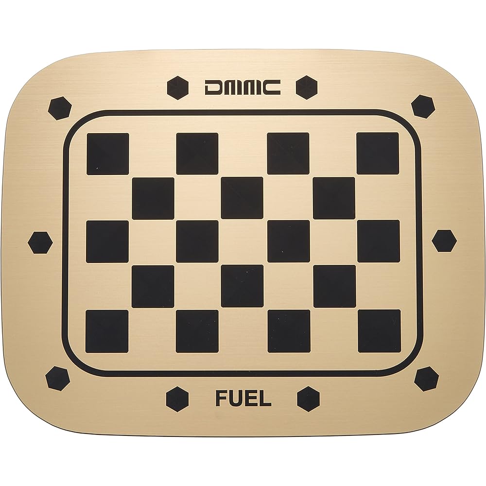 mut-Suzuki HUSTLER Hustler exclusive fuel tank panel Type CHECKER (Brushed Gold)