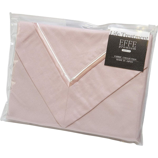 [Genuine French Bed product] Pillow cover, semi-single size (for 43 x 63 cm), pale pink, "EFFEpremium pillow case", ruffled type pillow case, 100% cotton, made in Japan, 035973050