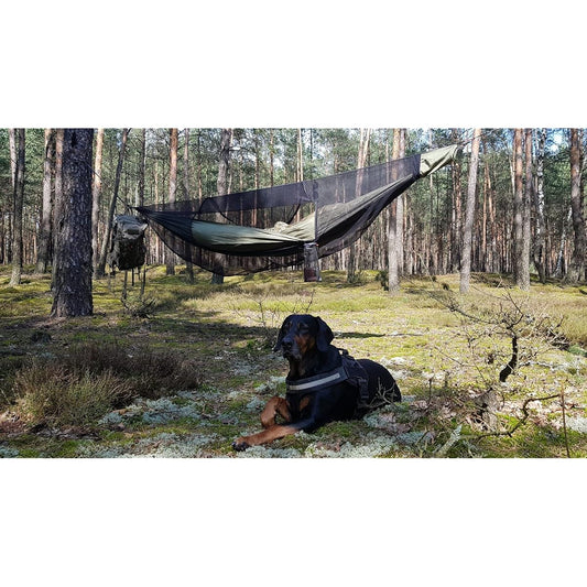[BUSHMEN Travel Gear] [BUSHMEN Travel Gear] JUNGLE Hammock set Jungle Hammock Set [All-in-one set of hammock + mosquito net + tree hugger + carabiner] Genuine Japanese product