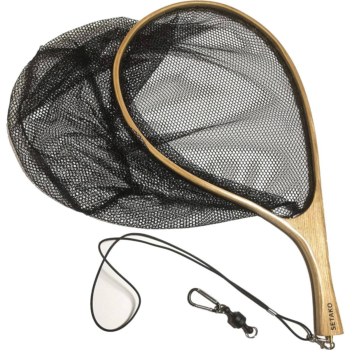 SETAKO Seta Kogyo Wooden Landing Net Curve Wood Frame