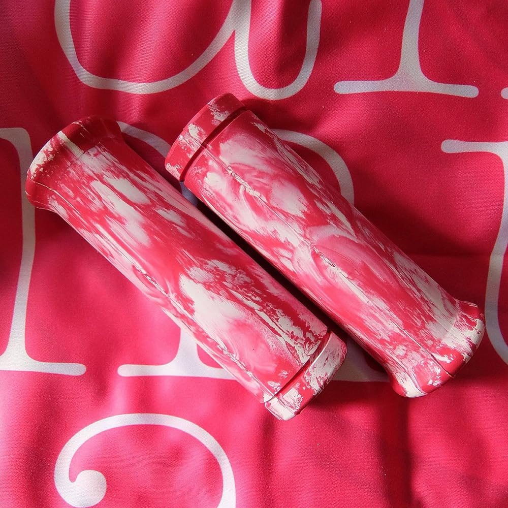 Marble grip red and white for Harley 1 inch nice motorcycle...