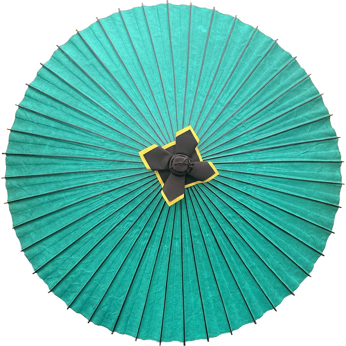 Yamamoto Bamboo Craftsman (YAMAMOTOTAKIZAYIKUYA) Hannari Waterproof Japanese Umbrella Umbrella Made in Japan Vinyl Coating (Green)