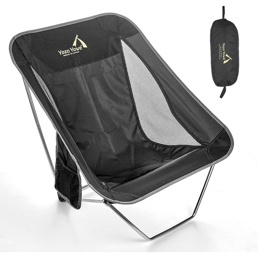 YozaYowe Ultralight Folding Camping Chair - 790g Compact Aluminum Outdoor Chair with Carry Bag Climbing Ground Chair Chair Zero Camping Beach Fishing Bonfire