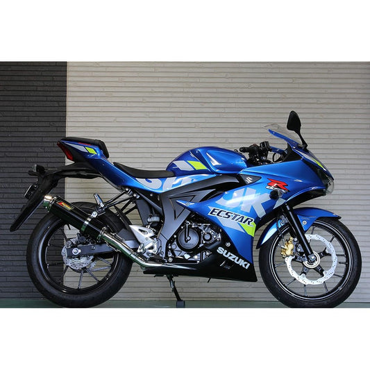 Realspeed Suzuki GSX-R125 (2BJ-DL33B) Bike Muffler Cougar Stainless Steel Black Color Muffler Gispeke 125 RSP-CGA-402