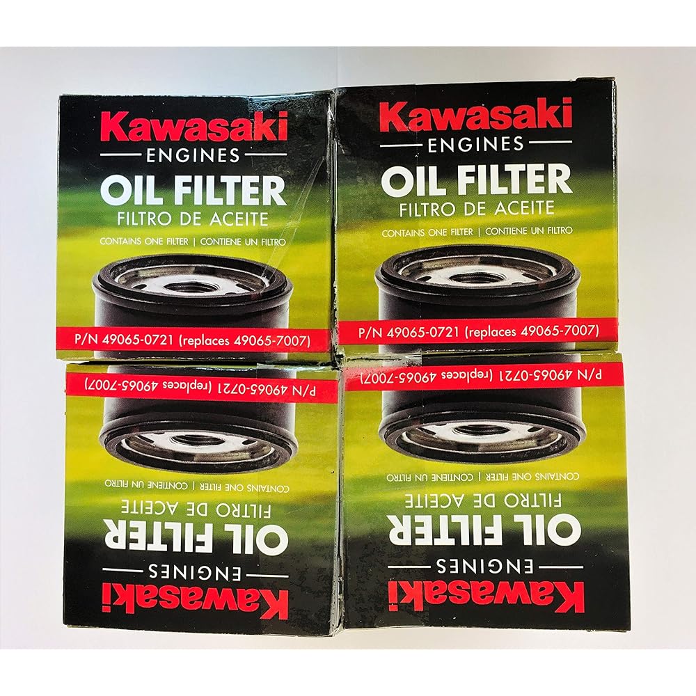 Kawasaki 49065-7007 Oil Filter (2 packs) 4 Pack