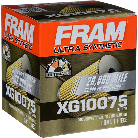 FRAM Super Synthesis 20,000 Mile Protection Oil Filter XG10075 (1 pack)