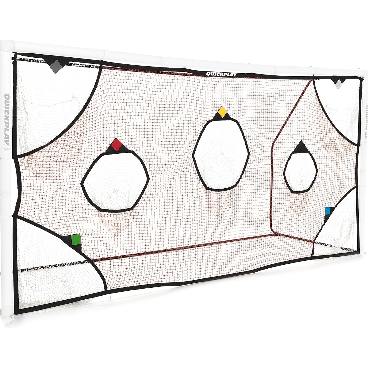 QuickPlay PRO Soccer Goal Target Net with 7 Scoring Zones - Practice Shooting & Goal Shots Soccer Goal Frame not included.