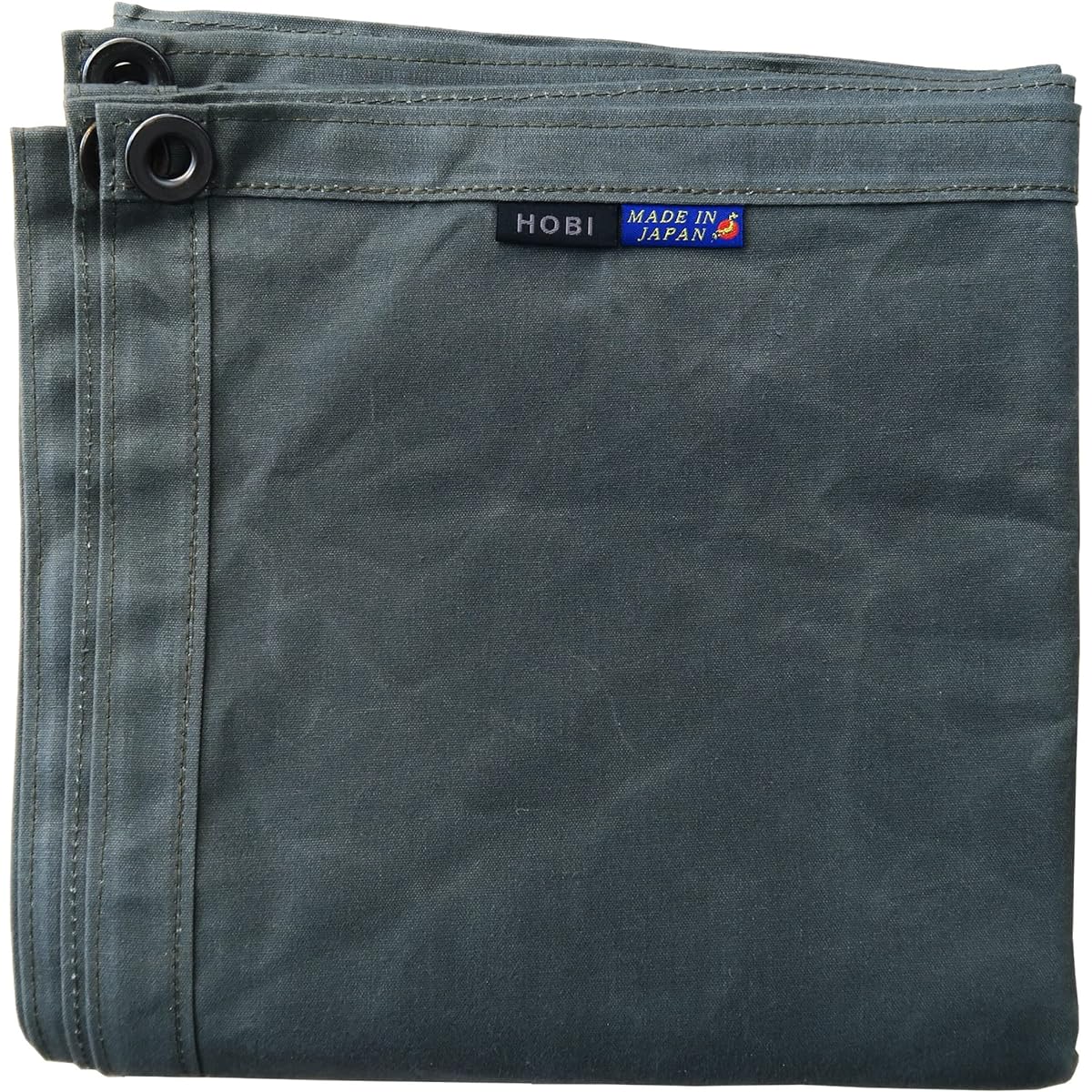 HOBI 3rd Generation Survive Sheet 4L (200 x 200cm) [Made in Japan] Ground Sheet, Ultra-Light High Quality Canvas, Water-Repellent Paraffin Treatment [Rugged and Tough], Lightweight Multi-Sheet, Sturdy Grommets x 4, Camping, Bonfire, Wind Protection, Outd