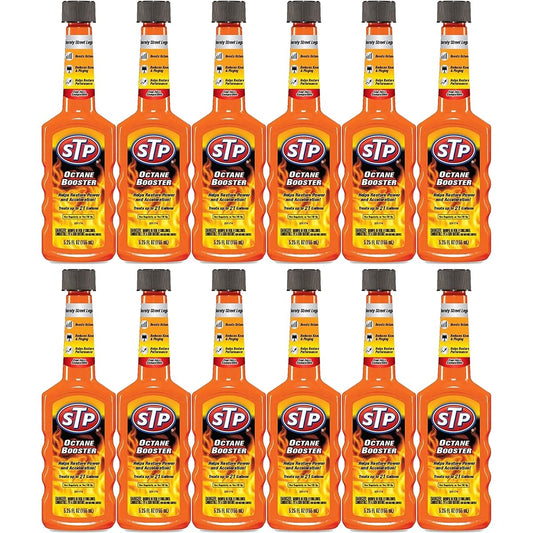 Octane Booster, Fuel Intake System Cleaner, Bottles, 5.25 Fl Oz, Pack of 12, 18040G-12PK