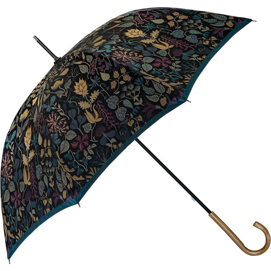 Makita Shoten + Stig Reventri HERBARIUM Women's Long Umbrella, Scandinavian Design, Luxury Koshu Ori, Made in Japan